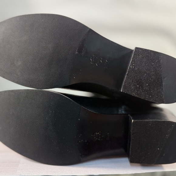 Tory Burch Black and Gold Ridding Boots - Picture 7 of 9